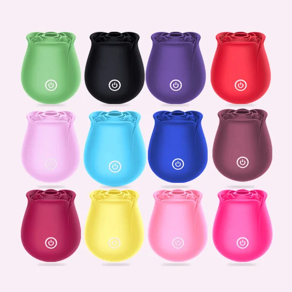 13 Difference Color Hot Rose Vibrator For Women, Gypsy Rose Sex Toy Vibrator For Women In Stock Sucking Clitoris Clit Sucker