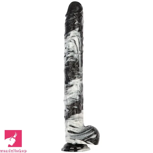 17in Super Large Long PVC Cock Dildo For Hands free Sex Female Orgasm