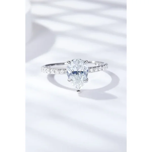 1.8 Carat Moissanite Side Stone Ring