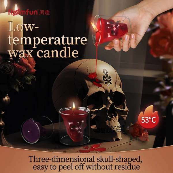 2024 new arrival BDSM Skull Cup Low Temperature Seduction Candle High Quality Safe And Durable