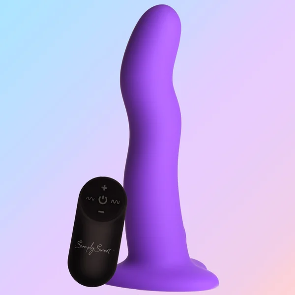 21X Vibrating Wavy Silicone Dildo w/ Remote
