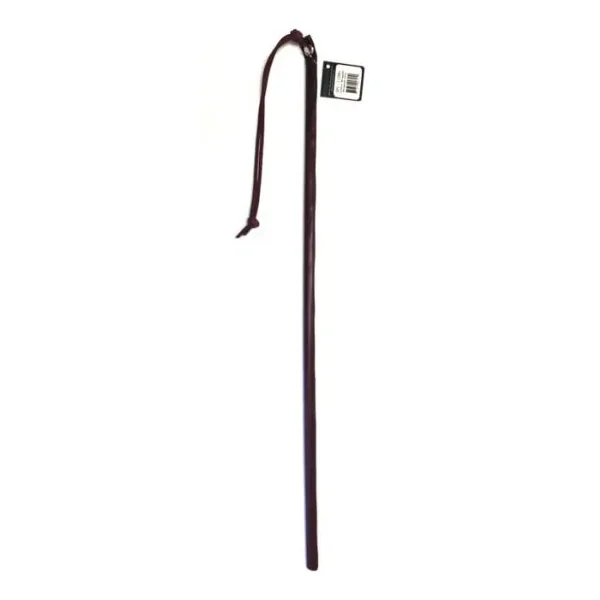 24IN LEATHER WRAPPED CANE BURGUNDY