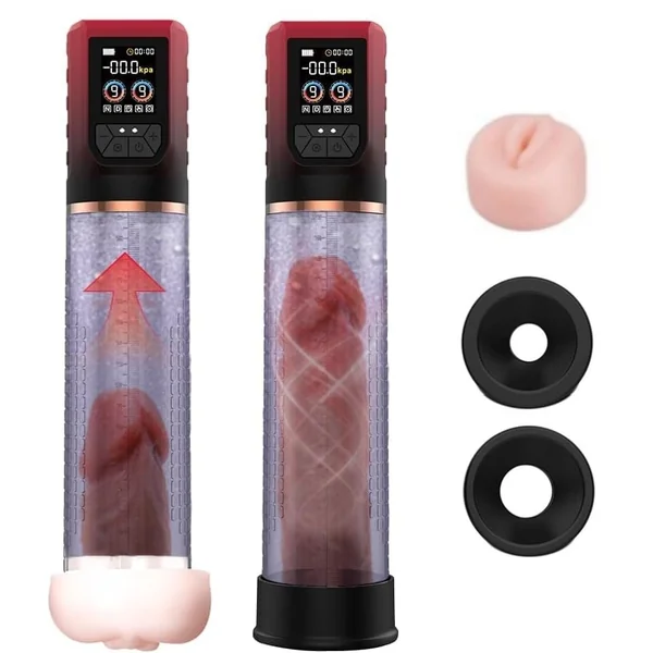 3 In 1 Penis Enlarger Extender Pump Male Masturbator