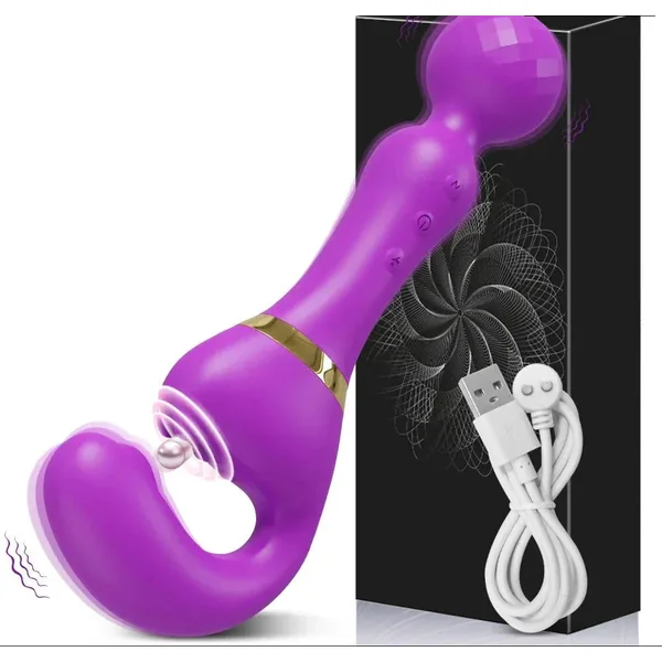 3 In 1 Vagina Vibrator for Women G Spot Nipples Stimulation - Purple