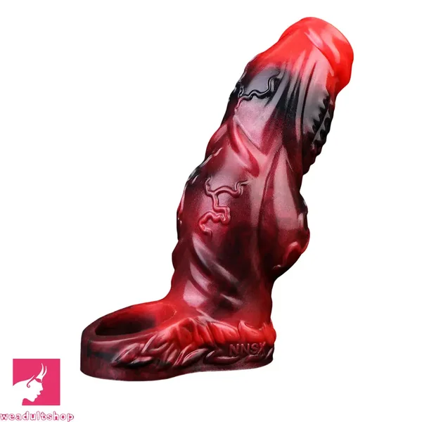 4.8in 5.59in 6.69in Dog Knot Animal Soft Dildo Sleeve Cock Extender Sex Toy