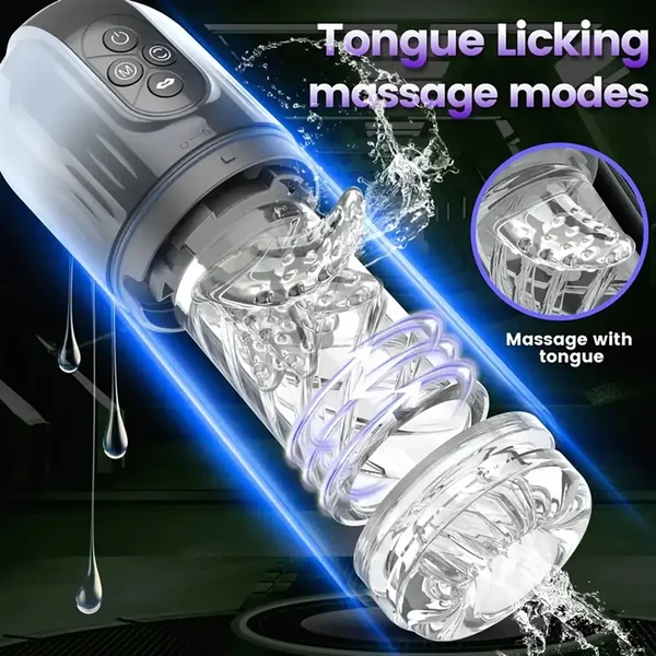 4 Pump 7 Sucking 7 Rotating 7 Licking LCD Automatic Masturbator
