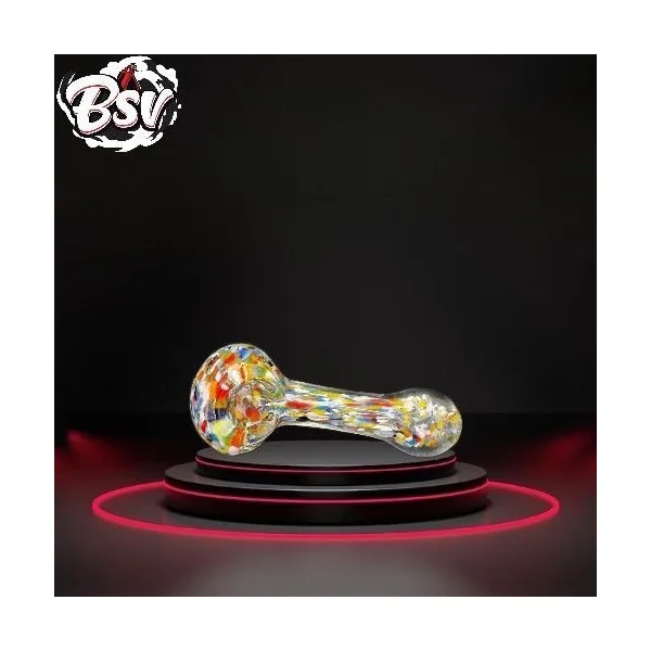 4in Thick Frit Art Hand Pipe