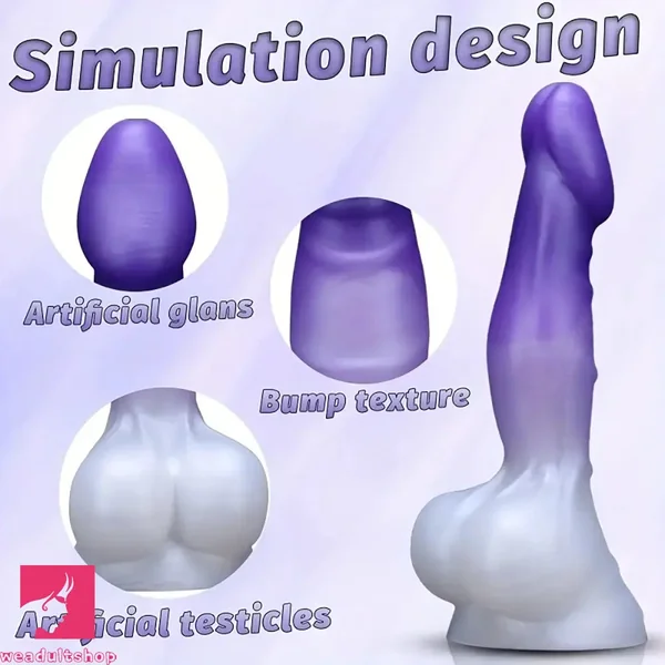 5.51in 6.69in 7.87in Realistic Liquid Silicone Adult Toy For Flexible Dildo