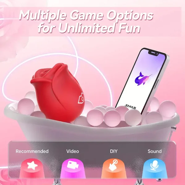 7 Sucking Modes App Controlled Rose Vibrator Female Sex Toy