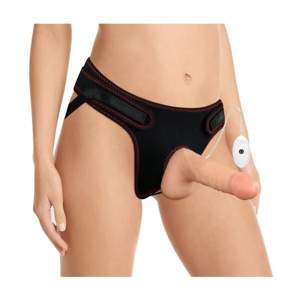 7" Vibrating Easy Strap on realistic dildo Sets