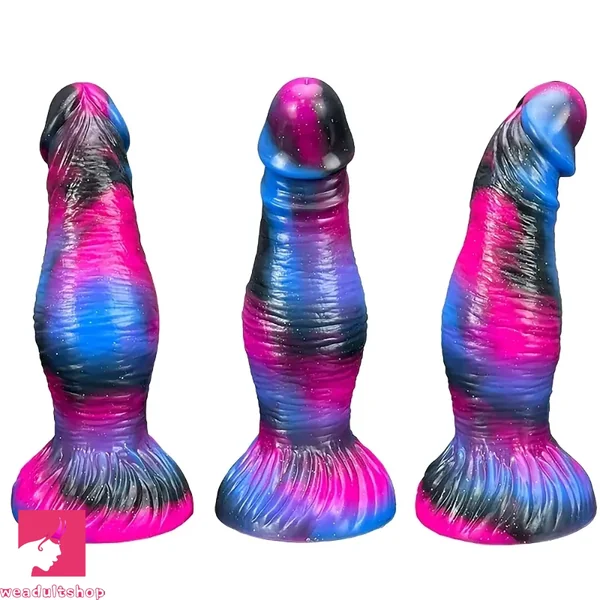 8.07in Egg-free Fat Silicone Monster Soft Cock Dildo Suction Cup Base