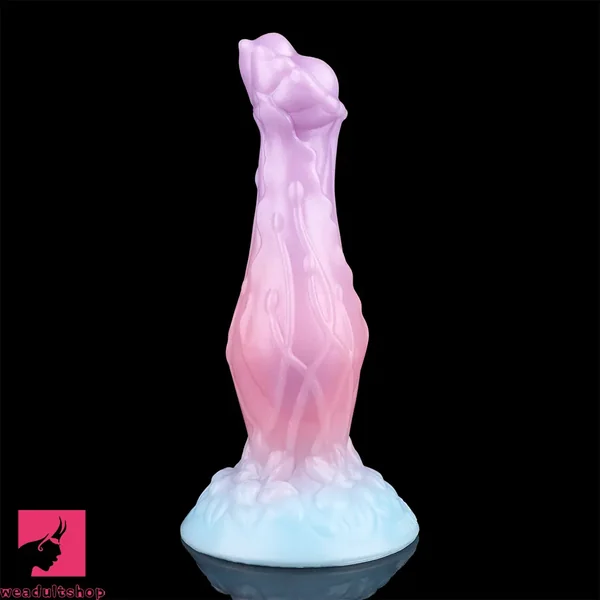 8.3in Inflatable Silicone Soft Fantasy Dildo Adult Toy For Gay Men Cock