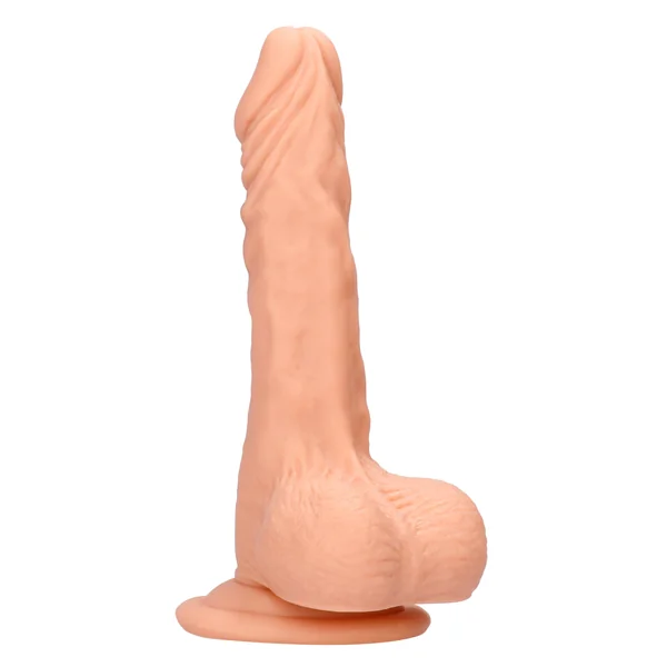 8 Inch Dong With Testicles - Flesh