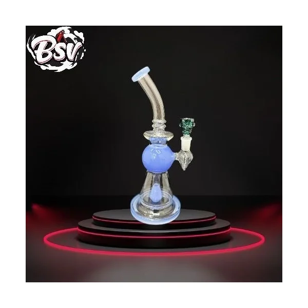 8inch Cone Perk Sphere Water Pipe With Bent Neck