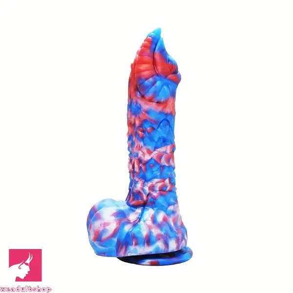 9.05in Monster Silicone Non-Realistic Fantasy Penis Dildo Female Clit Sex Toy