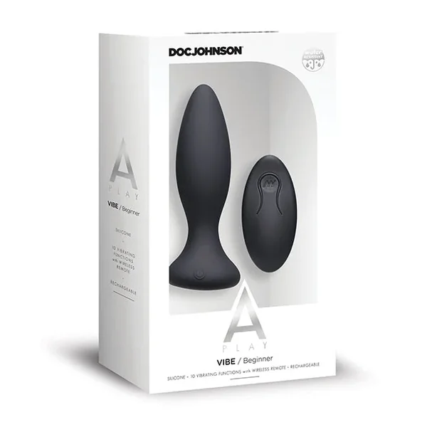 A Play Rechargeable Silicone Beginner Anal Plug W/remote