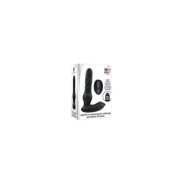 Adam & Eve Adam's Warming & Rotating Prostate Thruster W-remote - Black