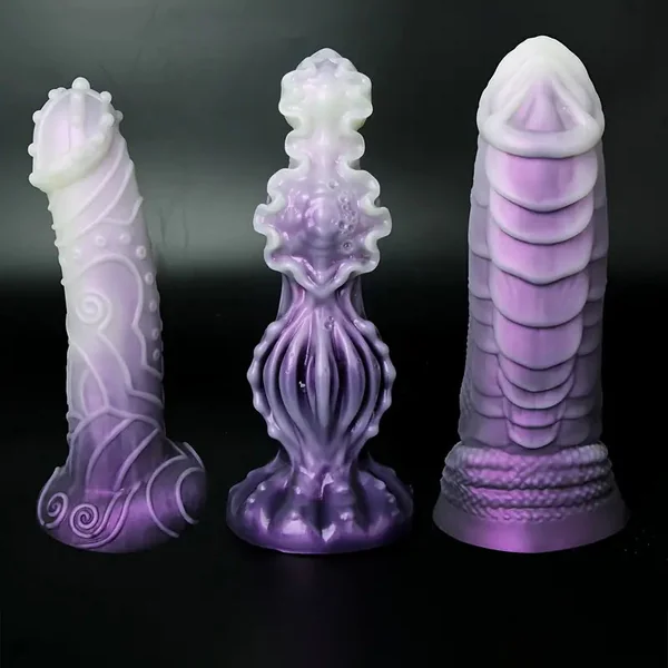 Alien Silicone Monster Dildo With Raised Points Non-Electric Intimate Toy