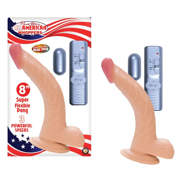 ALL AMERICAN WHOPPER 8IN VIB. FLESH