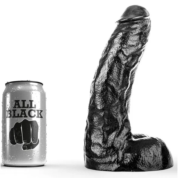 All black dong 25.5cm realistic pleasure anal vaginal penis sex toys women men