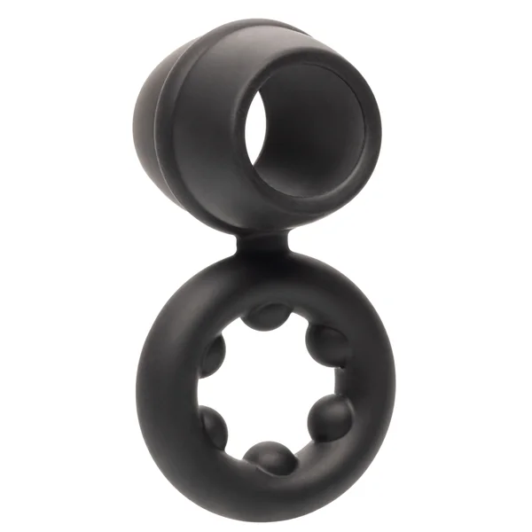 Alpha Liquid Silicone Dual Support Magnum Ring - Black