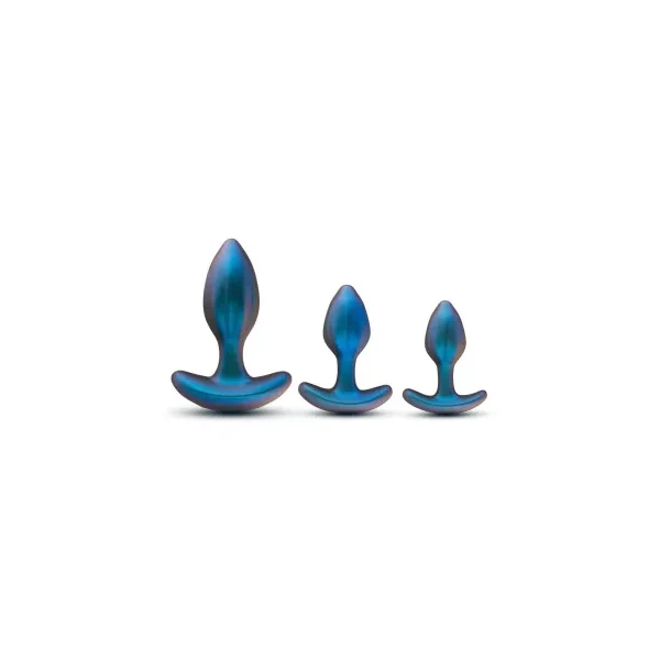 Anal Adventures Matrix Cosmos Plug Kit, Lunar Blue