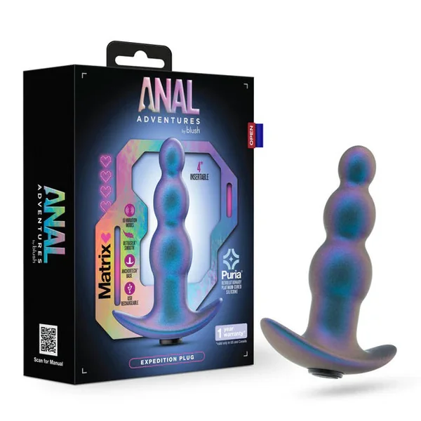 Anal Adventures Matrix - Expedition Plug - Lunar Blue