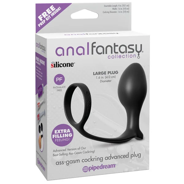 Anal Fantasy Collection Ass Gasm Advanced Plug W-cockring