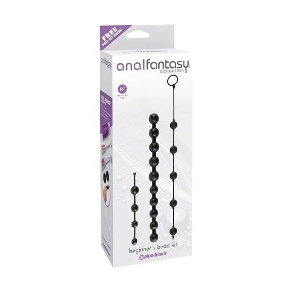 Anal Fantasy Collection Beginners Bead Kit - Black