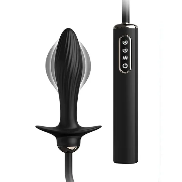 Anal Fantasy Elite Collection Auto Throb Inflatable Vibrating Plug – Black