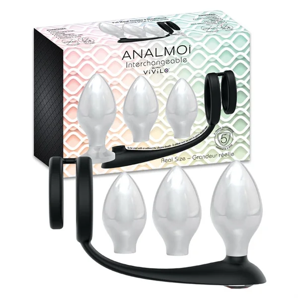 Analmoi Cock Ring & Butt Plug Set by Vivilo