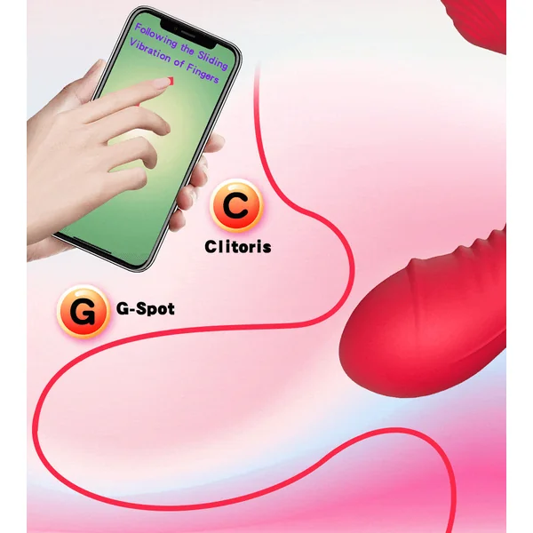APP Controlled Clitoral Vibrator - Double End G Spot Dildo Vibrator Clit Stimulator