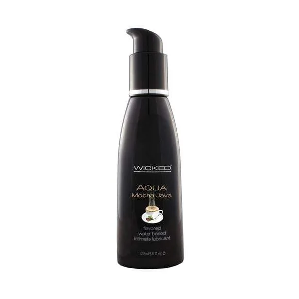 Aqua Mocha Java Flavored Water-Based Lubricant - 4 Oz.