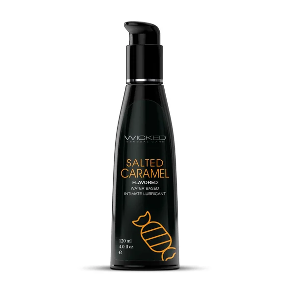 Aqua Salted Caramel Flavored Water Based Intimate Lubricant - 4 Fl. Oz.