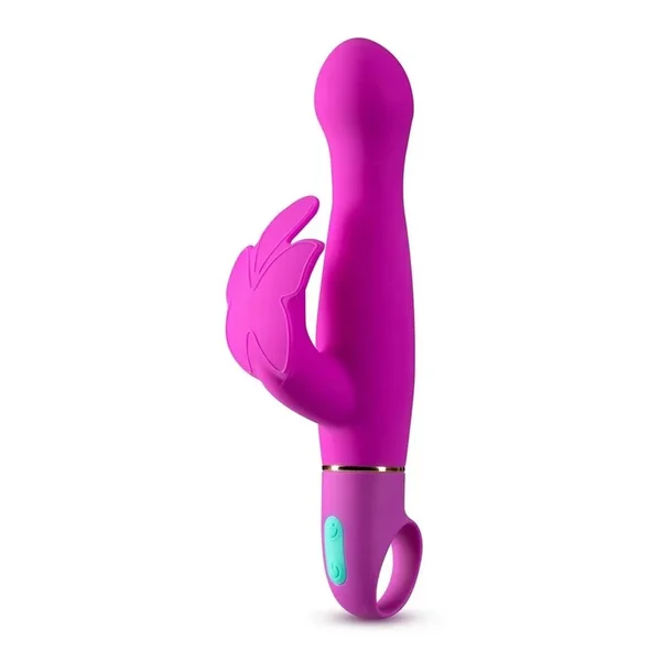Aria Naughty AF Silicone Rabbit Vibrator – Plum