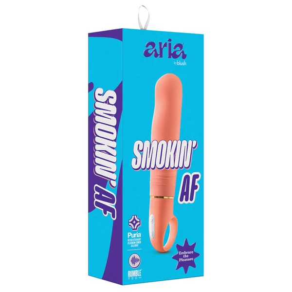 Aria Smokin' AF G-Spot Coral 6-Inch Loop Handle Vibrator
