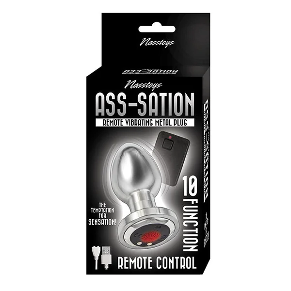 Ass-sation Remote Vibrating Metal Plug