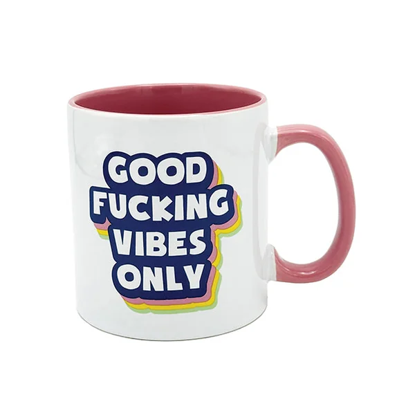 Attitude Mug Good Fucking Vibes Only - 22 Oz
