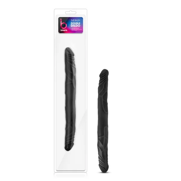 B YOURS 14 DOUBLE DILDO BLACK “
