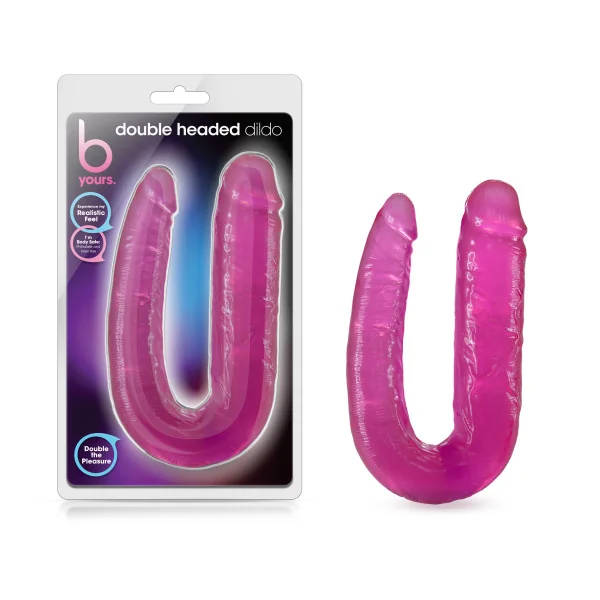 B YOURS DOUBLE HEADED DILDO PINK
