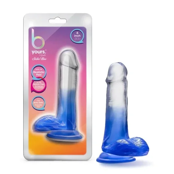 B Yours “Stella Blue” 6 Inch Dildo -Blue