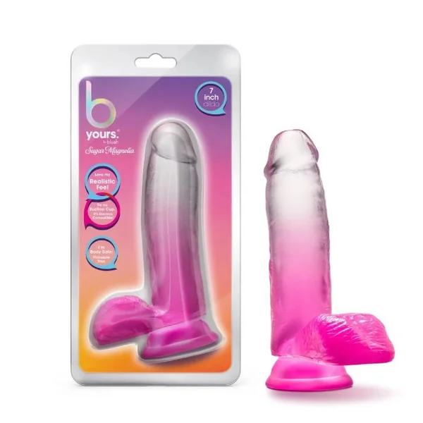 B YOURS SUGAR MAGNOLIA 7DILDO FUCHSIA “