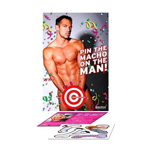 Bachelorette Party Favors Pin The Macho On The Man