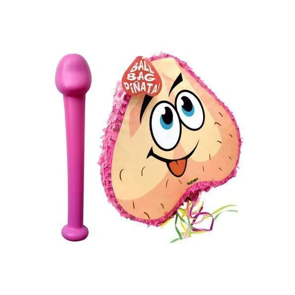 Bachelorette Pecker Bat & Balls Pinata