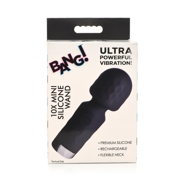 BANG! 10X MINI SILICONE WAND BLACK