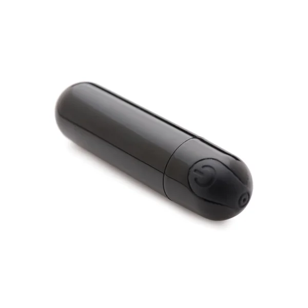 Bang! 10X Rechargeable Vibrating Metallic Bullet - Black