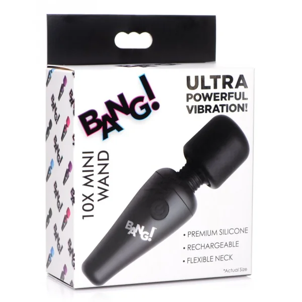 BANG! 10X VIBRATING MINI WAND BLACK