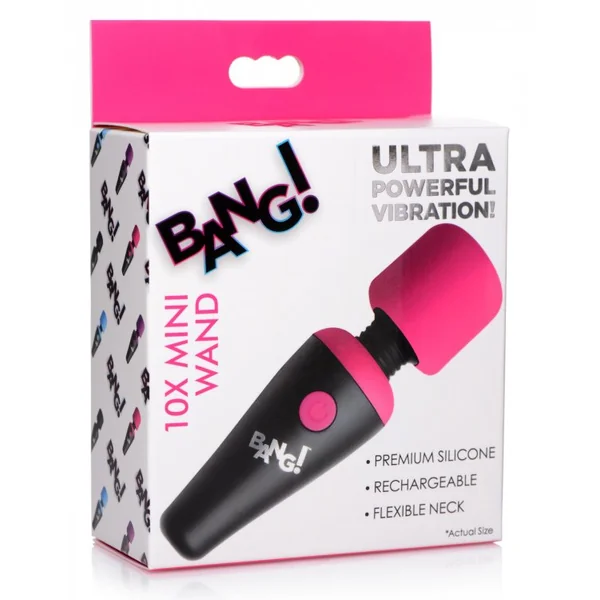 BANG! 10X VIBRATING MINI WAND PINK