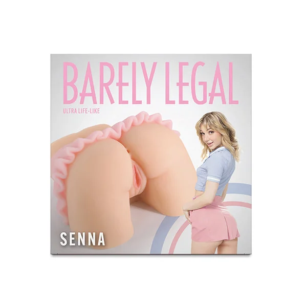 Barely Legal Senna Skirted Pussy & Anal Stroker - White