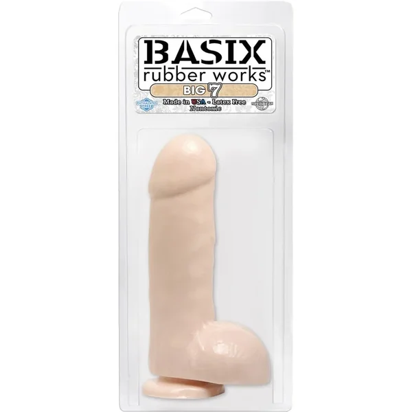 Basix Big 7 With Suction Cup 7 Inch Flesh